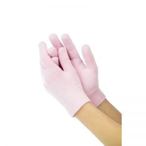 Hoitavat ja kostettavat Geelikäsineet koko S-M, Vaaleanpunainen