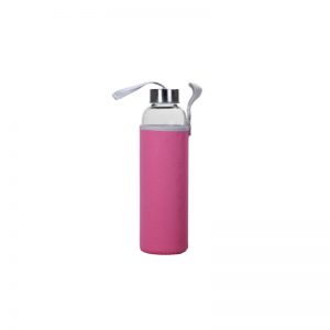 ECOfeel Lasinen vesipullo 500 ml - Pinkki